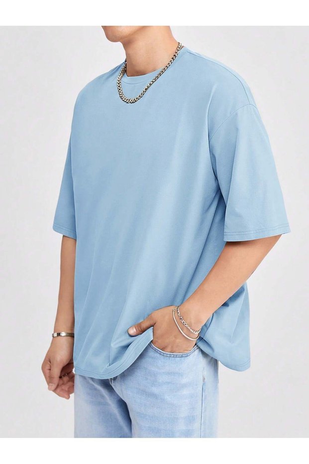 Unisex Large Size Relaxed Fit T-Shirt - Crew Neck T-Shirt