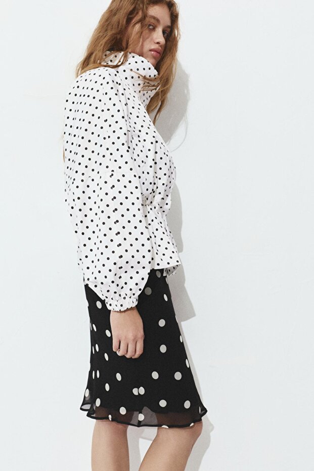 Dik yaka puantiyeli ceket - 2