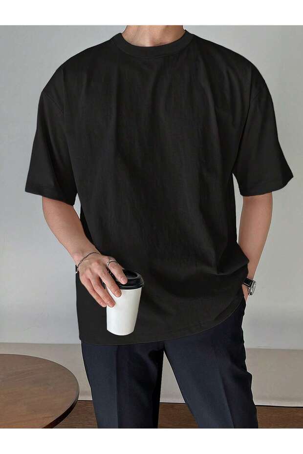 Men's Plus Size Relaxed Fit T-Shirt - Crew Neck T-Shirt