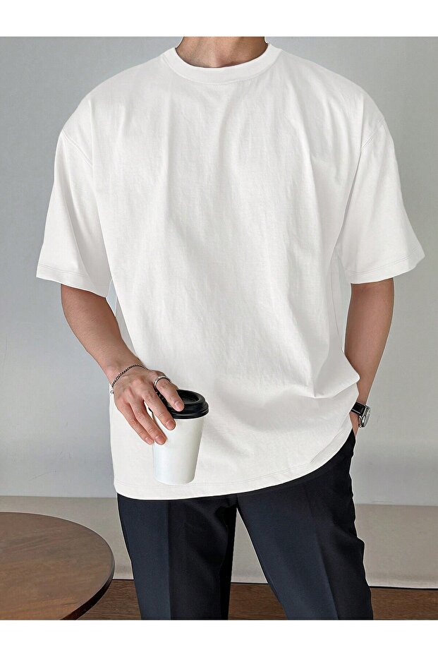 Men's Plus Size Relaxed Fit T-Shirt - Crew Neck T-Shirt