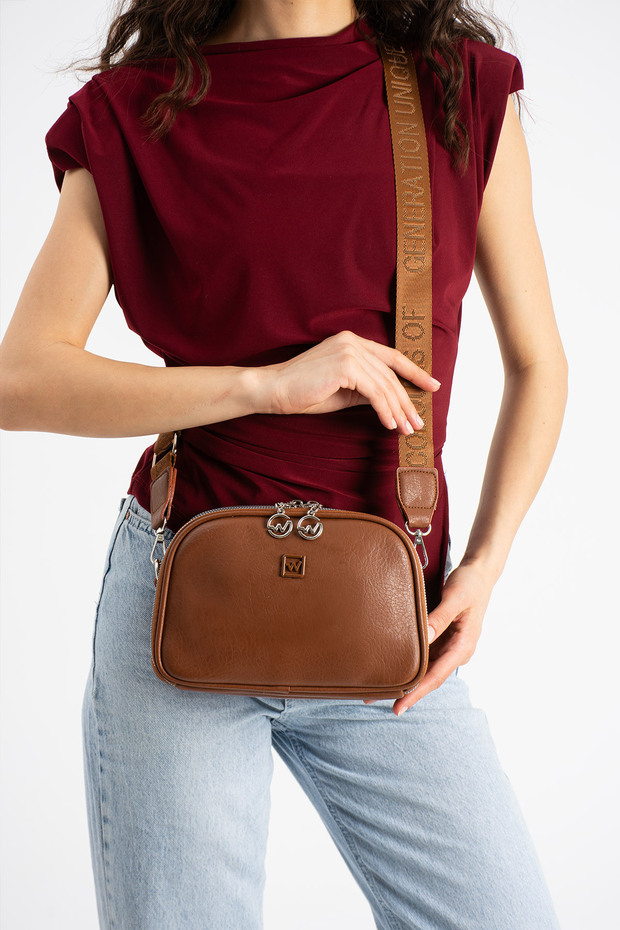 Women's 4-Compartment Mini Crossbody Bag Shoulder Bag Daily Stylish Design