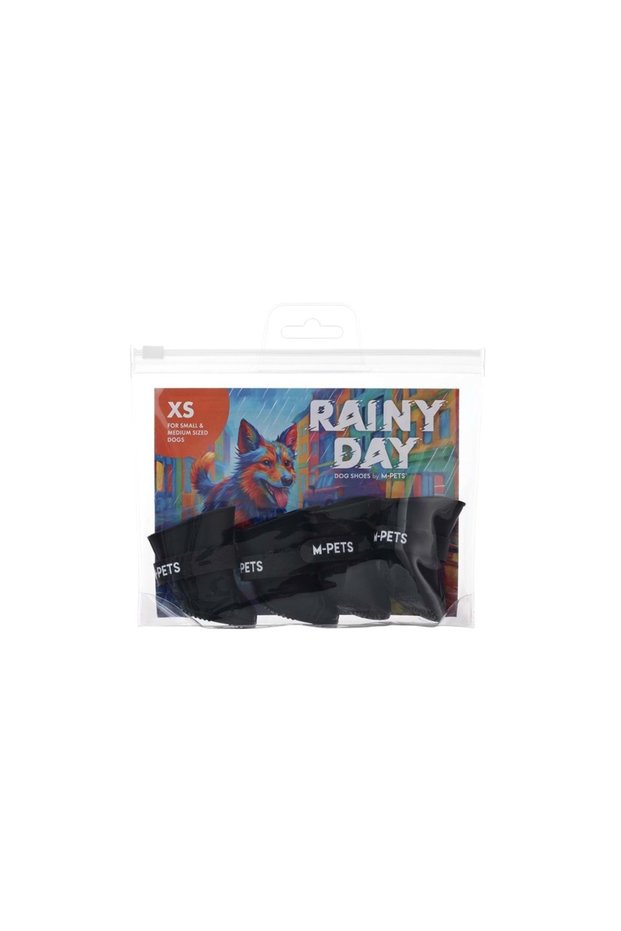Rainy Day Shoes for Dogs (XS) Black