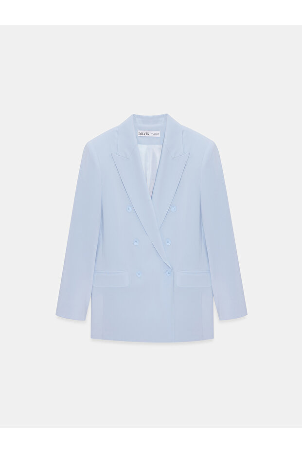 60794 Blazer Ceket-Mavi - 5