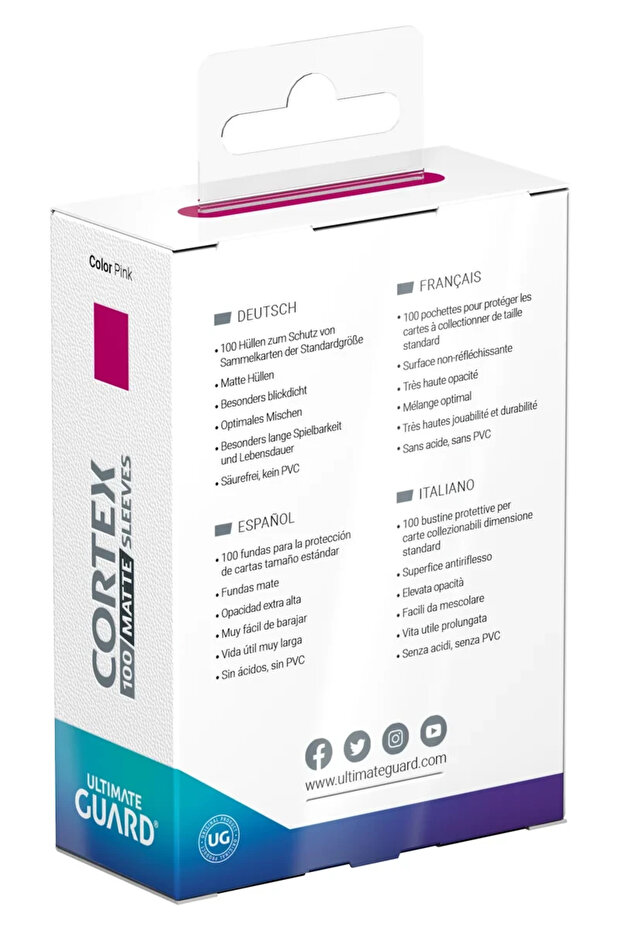 Manșoane Cortex Matte Standard Size 100 Roz - 4