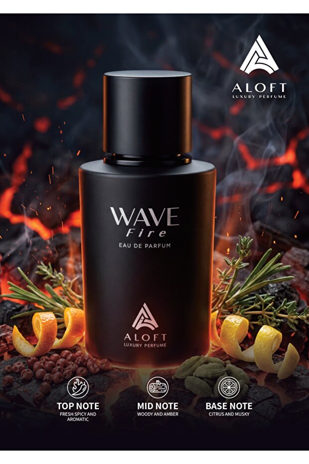 Wave Fire Eau de Perfume 100ml –Long Lasting Perfume Spray for Men & Women,Fresh Fragrance