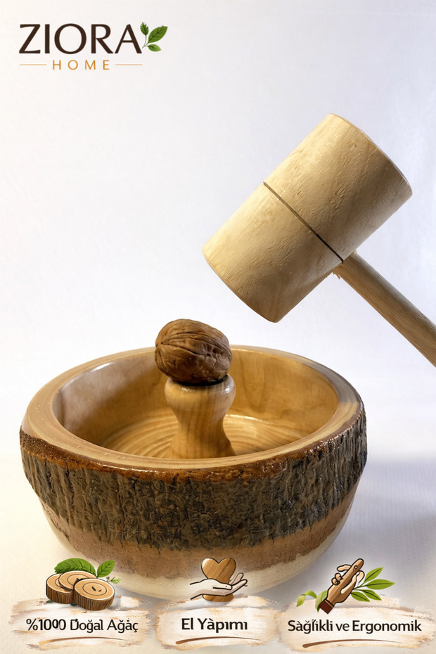 27 cm Solid Wood Mallet – Professional Kitchen and Crafting Tool