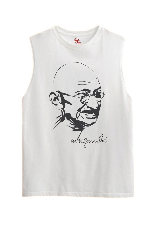 Peace Spirit Minimal Silhouette Printed T-Shirt / Tank Top (Optional)