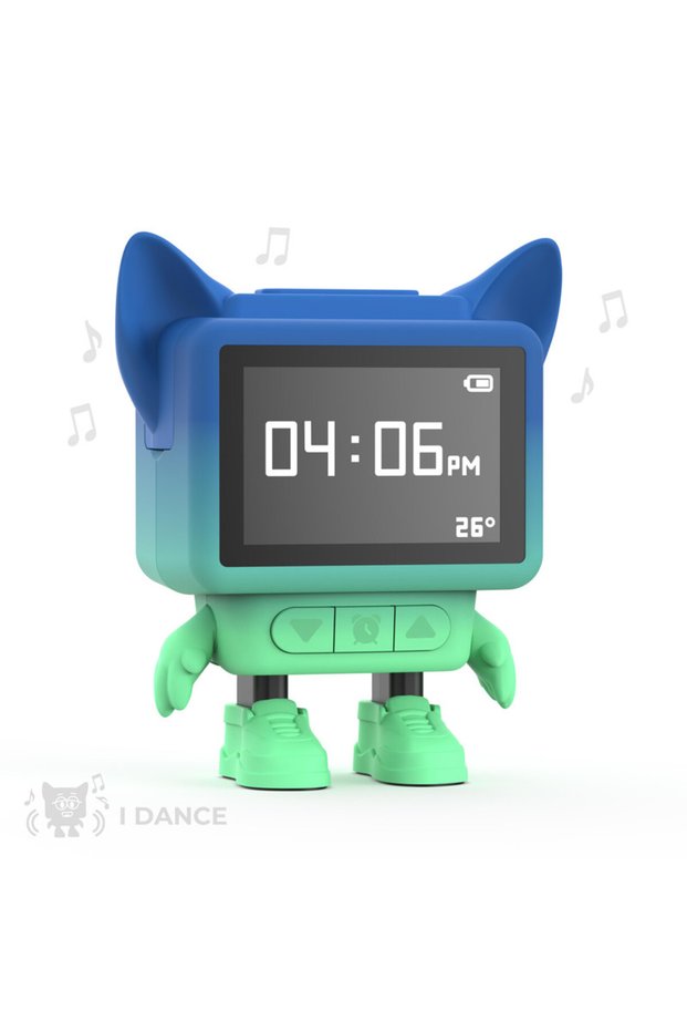 Dancing blue clock – unique movement feature, modern bedrooms, effective time management