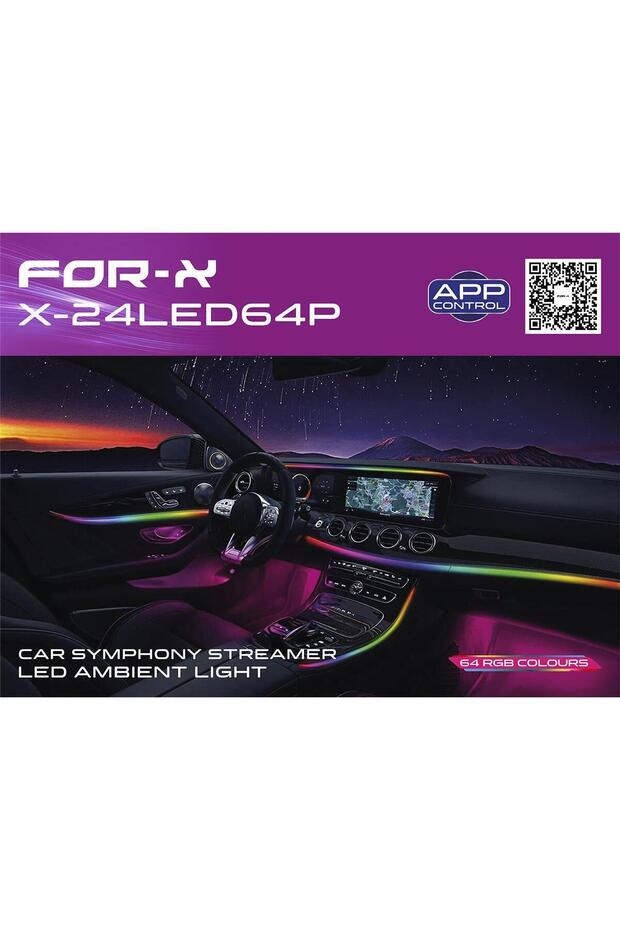 مجموعة إضاءة داخلية X-LED64