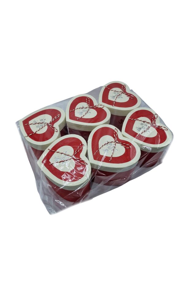 Heart cardboard box 6/set