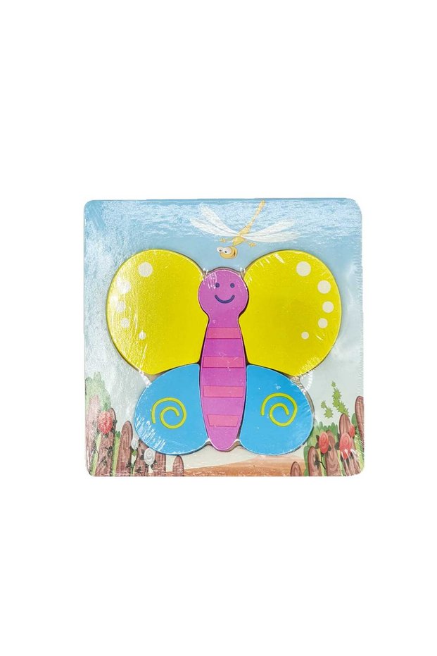Puzzle lemn 3D fluture 2.set