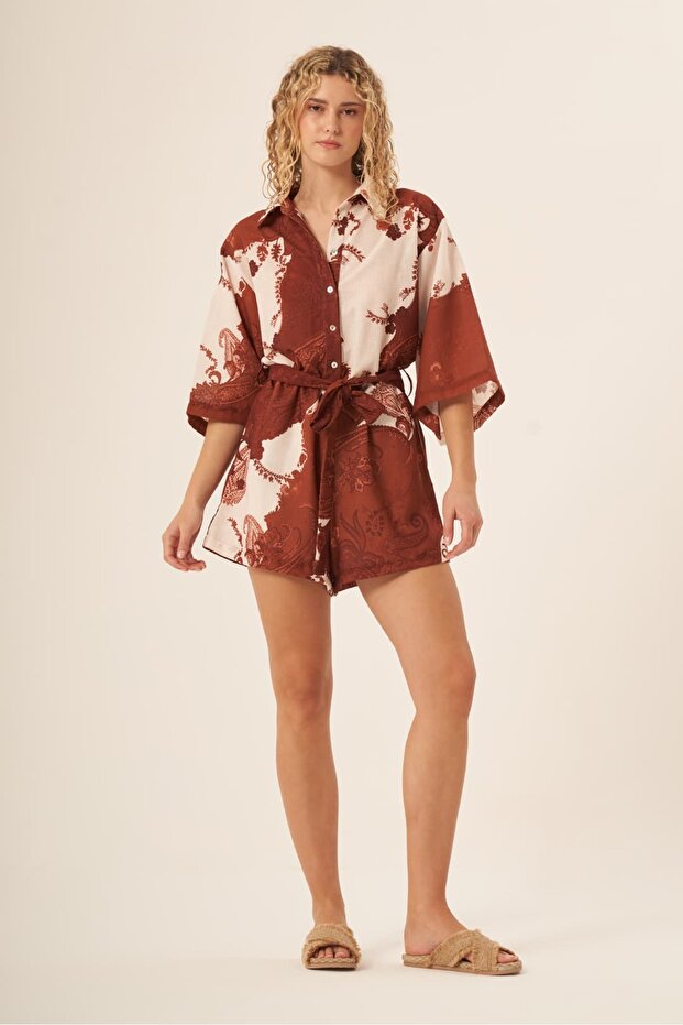 Galatea Linen Tulum Brown - 1