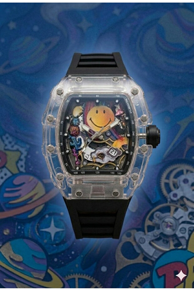 Spectrum Silicone Cord Smile Series Unisex Wristwatch