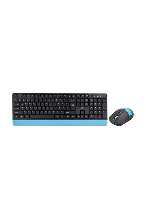 FK-4885QU Kablosuz Siyah-Mavi Multimedya Klavye & Mouse Combo - 1