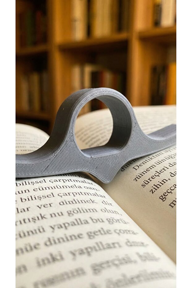 حامل صفحة كتاب مريح - جهاز قراءة بتصميم ثلاثي الأبعاد يستخدم بيد واحدة