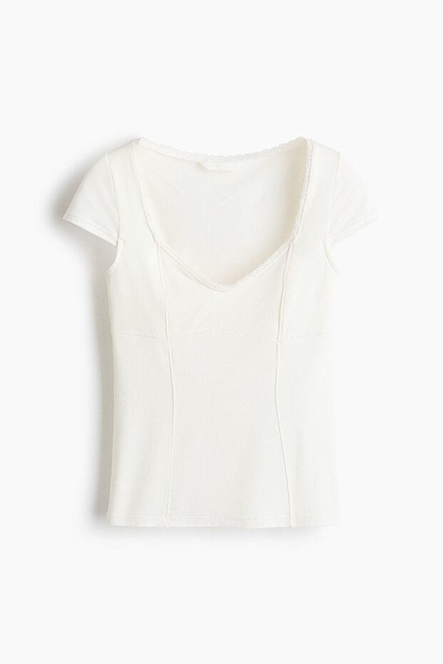 Dantel Şeritli Üst - 1