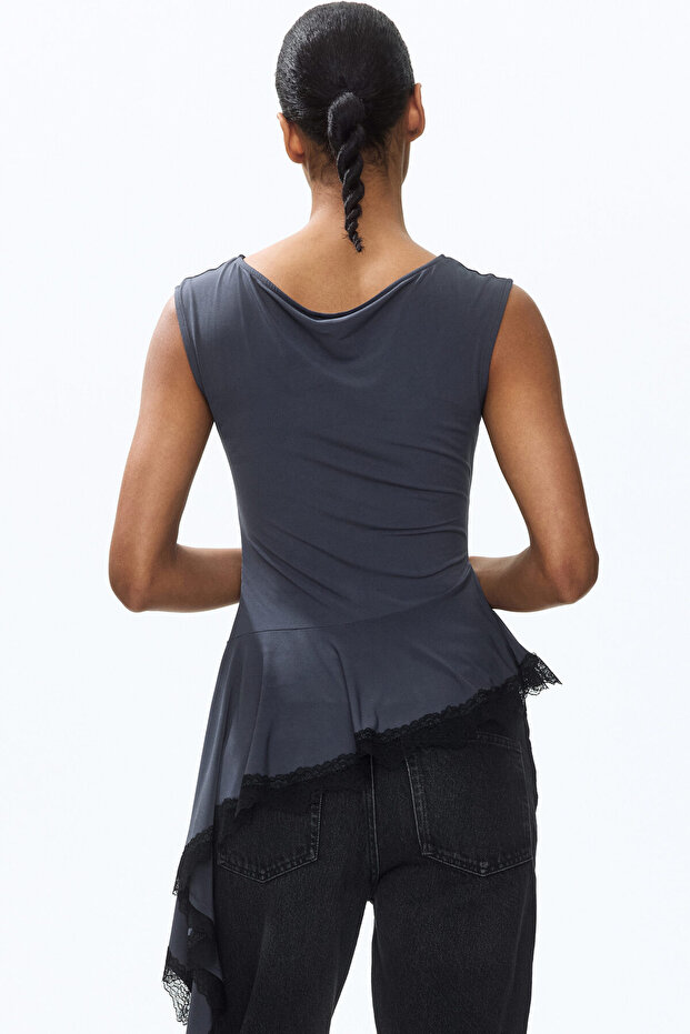 Dantel Şeritli Üst - 4