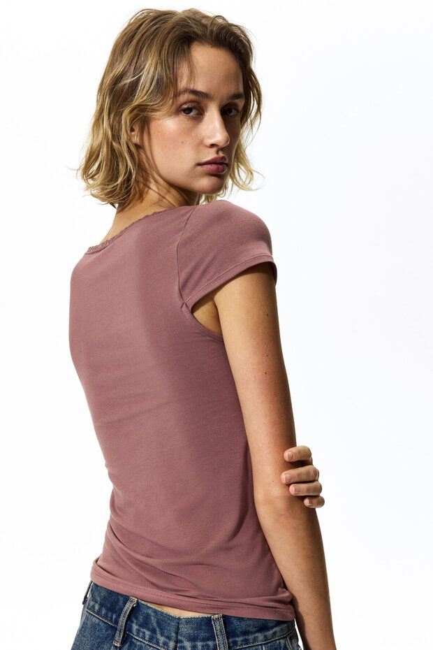 Dantel Şeritli Üst - 4