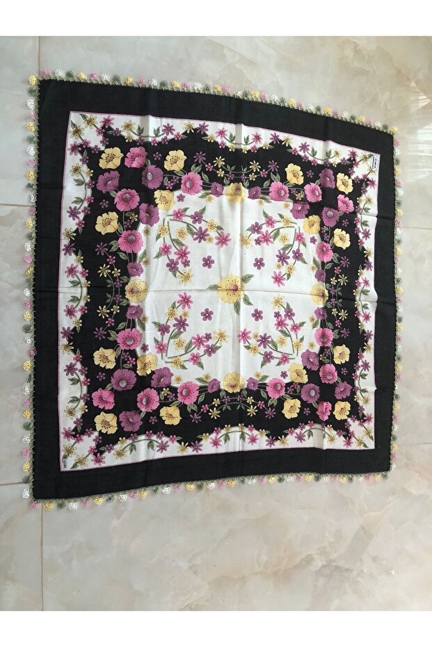 Handcrafted Embroidered Writing, Scarf, Dowery Gift
