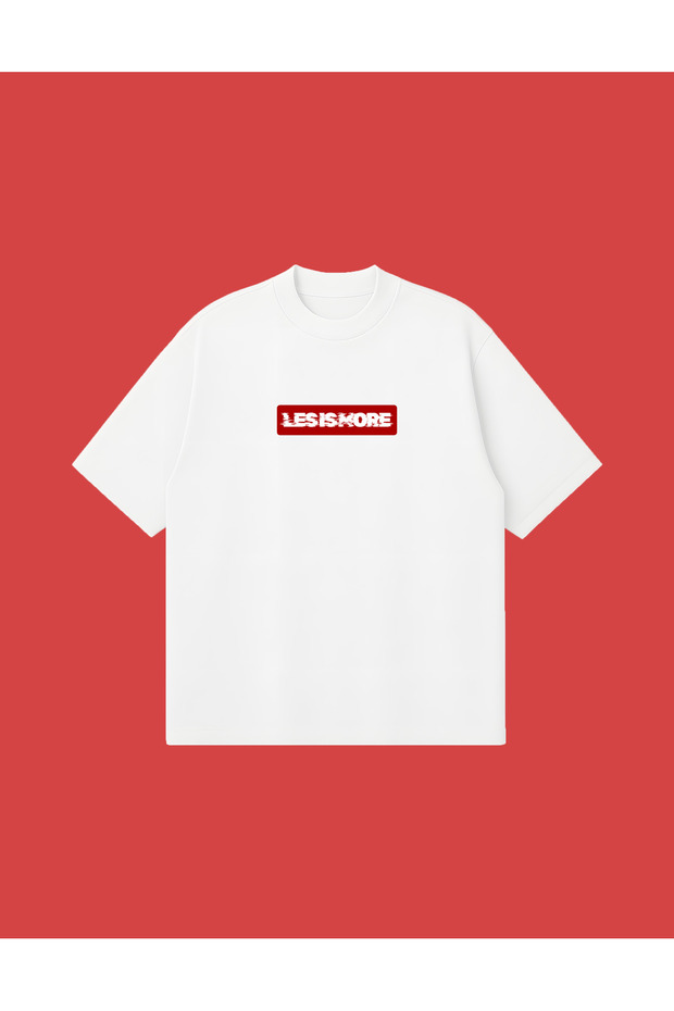 Les Is More Oversized Boxy Fit Unisex 100% Cotton Pack T-Shirt – Printed T-Shirt |   Streetwear