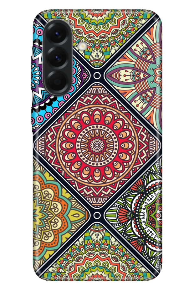Galaxy A57 (Sm-A576B) Compatible Case Patterned Silicone Printed Cover Mvp Mandala