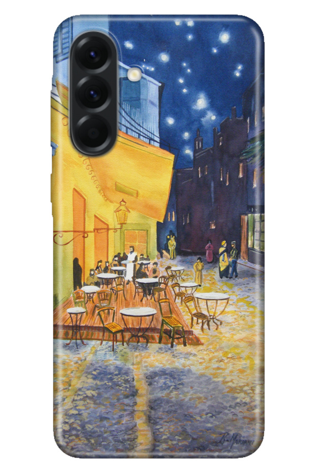 Galaxy A57 (Sm-A576B) Compatible Case Art Silicon Printed Tpu Night Cafe