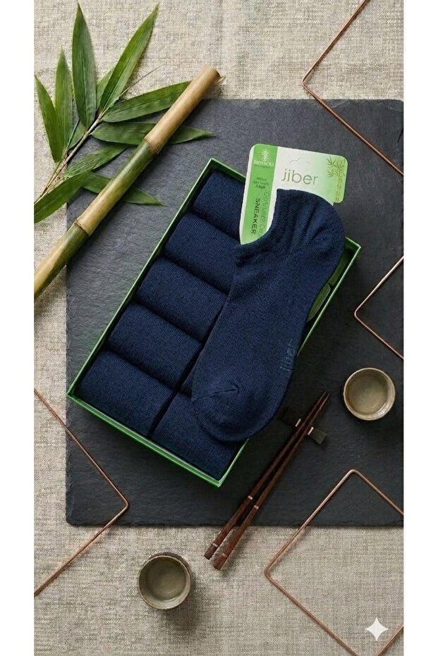 Ji̇ber 12-Piece Men's Yu Soft-Textured a Bamboo N Sneakers Orap