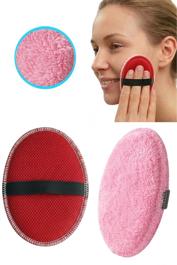 Spring Peeling Facial Loofah Facial Scrub Washable Bath Loofah Makeup Facial Cleansing Pad Scrub Red