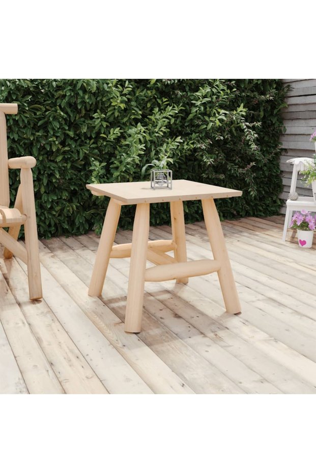 Side table, 49x49x50 cm, solid spruce wood