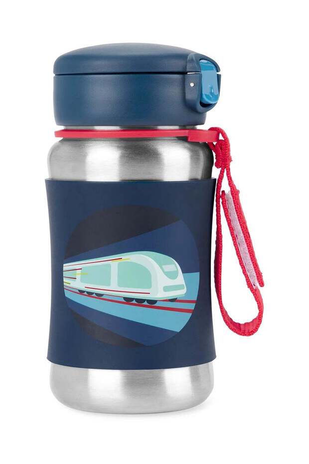 Zoo Stainless Steel Water Bottle with Straw 350 ml Tren