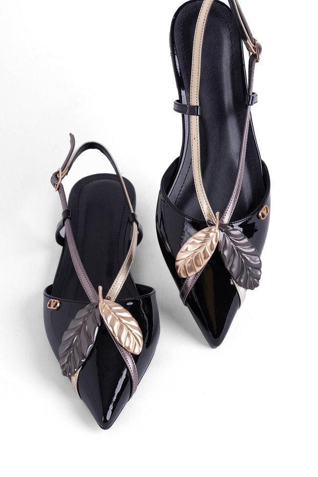 Open Back Ballet Flats Shoes Women Ballet Flats Girls Ballet Flats Black Ballet Flats
