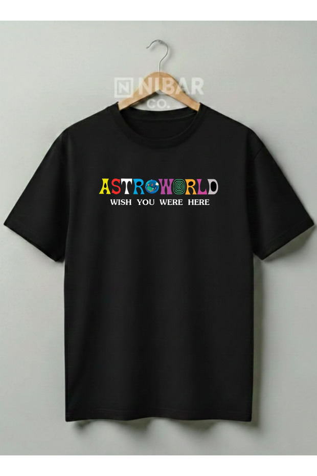 Travis Scott Printed Street Style Unisex 100% Cotton Pack Unisex T-Shirt