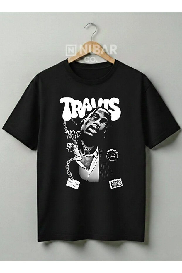 Travis Scott Printed Street Style Unisex 100% Cotton Pack Unisex T-Shirt