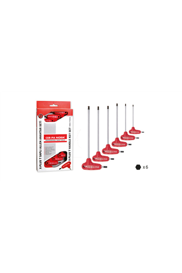 X-Plus T.Sapli Allen Key Round Head Tool Set 6 Pieces