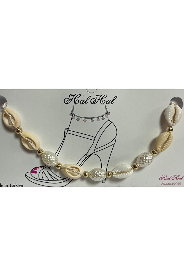 Sea Shell Drawstring Anklet-09 - 1