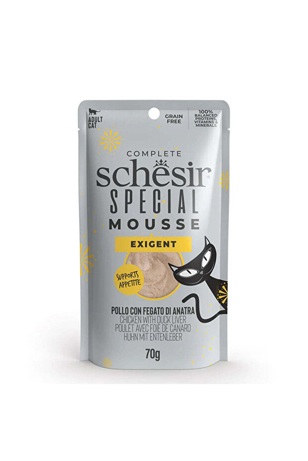 Special Mousse Exigent for Cat Chicken With Duck Liver Wet Food