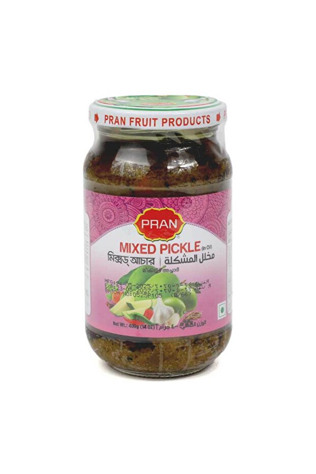 Tangy Zesty Mixed Vegetable Pickle (400g)
