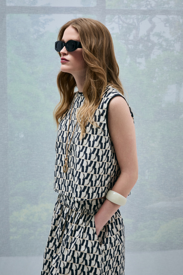 Karmına Kadın Bluz Bej - 4