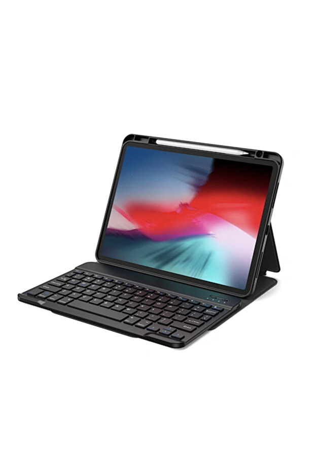 Protective Keyboard Case for iPad 2024 Pro 13" (Arabic + English) - Black