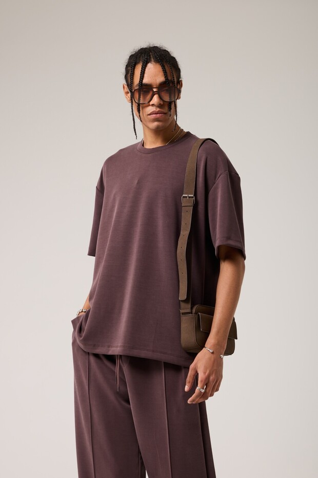 Yıkamalı Modal Basic T- shirt