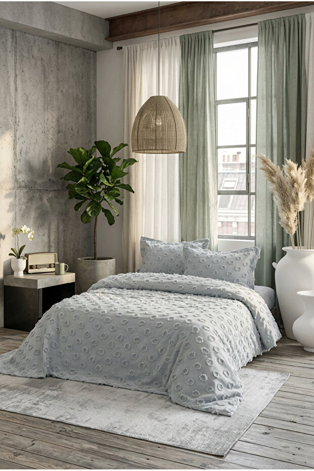 طقم غطاء سرير مزدوج - يتضمن 2 غطاء وسادة 250 × 260