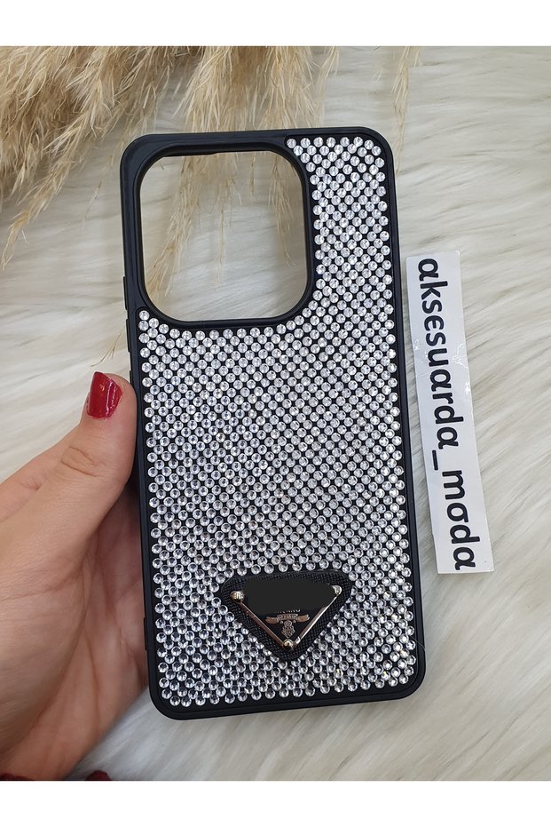 Redmi Note 14 4g Compatible Luxury Full Stone Branded Case