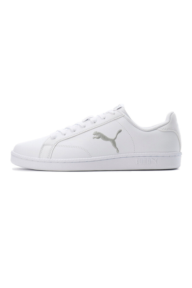 Unisex Adults Smash Cat Leather Trainers - White