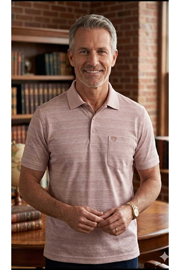 New Season Polo Collar C Pocketed Classic Men's T-Shirt