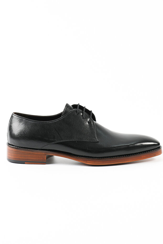 Genuine Leather Black Classic Men's Shoes Leather Sole - K603