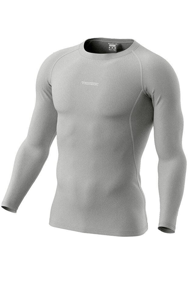 Men's Pro Compression Moisture-Wicking Athletic Long Sleeve Raglan Sleeve Sports T-Shirt