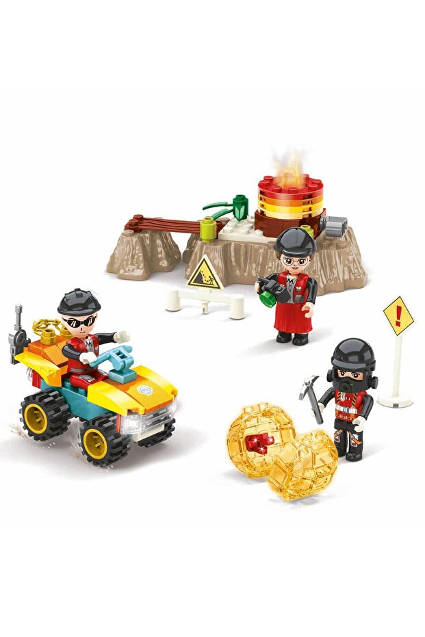 Mining 105 Piece Gold Mine and Gold Exploration Play Set