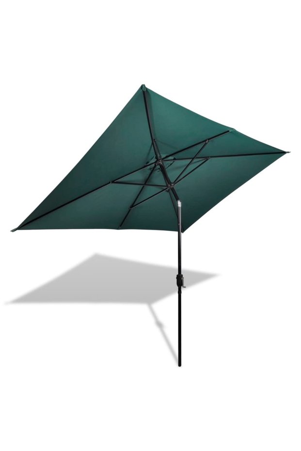Rectangular parasol 200 x 300 cm, green