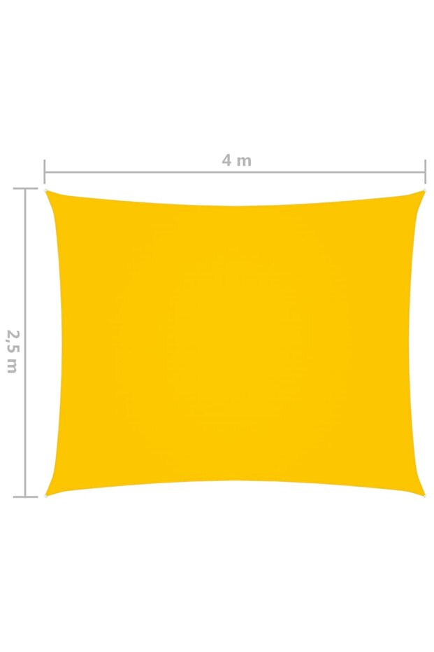 Sunshade, yellow, 2.5x4 m, oxford fabric, rectangular - 6