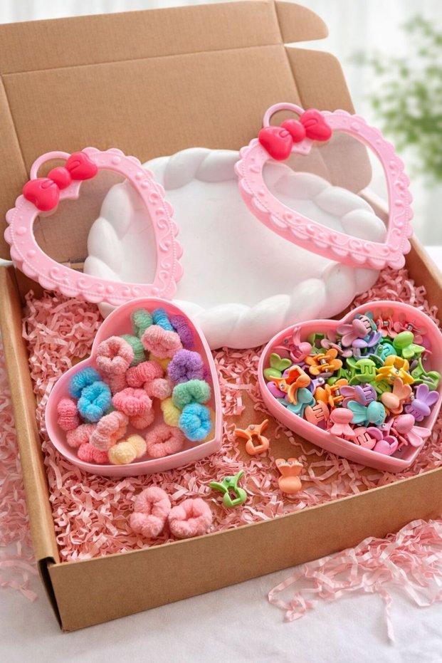 2 Boxes of Candy Dream Buckle Boxes (1 Box of Rubber Bands, 1 Box of Mini Snap Buckles)